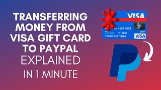 How To Transfer Money From Visa Gift Card To PayPal 2024 [upl. by Eilliw]