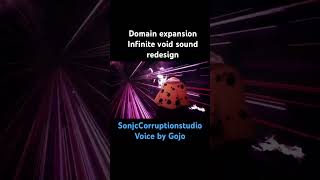 Domain Expansion infinite void sound redesign anime jujutsukaisen gojo sounddesign [upl. by Aneehsal827]