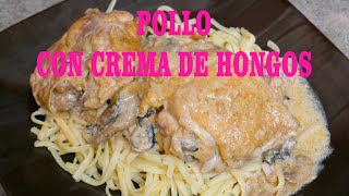 POLLO CON CREMA DE HONGOS [upl. by Atiek15]