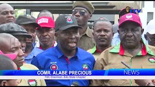 NLC amp TUC Implement Strike in Benin City [upl. by Chapen]