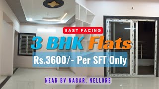 Luxury Living at a Unbeatable Prices  3 BHK Flats at Rs 3600 Per SFT near BVNagar Nellore [upl. by Belda]