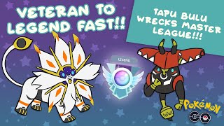 VETERAN TO LEGEND IN JUST 3 DAYS With THIS Tapu Bulu Team in Master League  Pokémon GO Battle [upl. by Ailemak716]