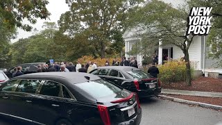 Family of Ethel Kennedy gathers for private funeral in Cape Cod [upl. by Perry]