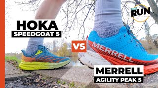 Merrell Agility Peak 5 vs HOKA Speedgoat 5 review Has Merrell made a trail shoe to rival the Goat [upl. by Ela]