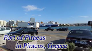 Walking in Greece Port of Piraeus in Piraeus ORANGE ua [upl. by Melar]