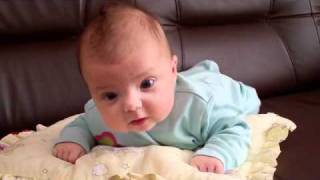 3 months old baby tryies crawling [upl. by Birchard]