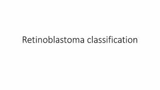 Classification of retinoblastoma [upl. by Alehc]