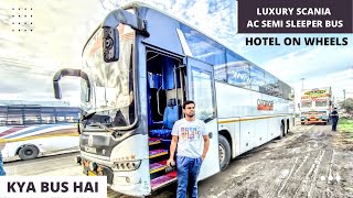 2 CRORE Ki Premium Luxury SCANIA Multi Axle AC Semi Sleeper Bus Journey [upl. by Montagna]