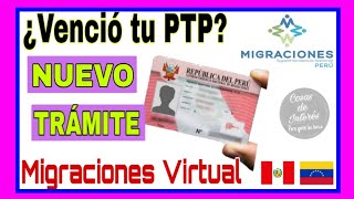 👀‼️¿PTP VENCIDO 2020 ✔️ Nueva Atención Migraciones Virtual [upl. by Drucill]