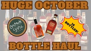 October bourbon 16 Bottle Haul [upl. by Haidabej]