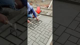 How to make road made of cement like brick 😳 shorts [upl. by Ahsemrac]