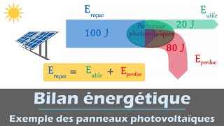 Chaine et bilan énergétique des panneaux photovoltaïques☀️  Physique Chimie  Collège Lycée [upl. by Babette]