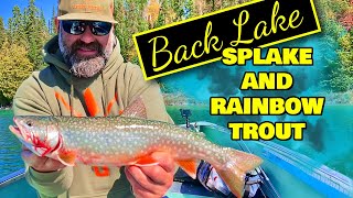 Fishing For Splake and Rainbow Trout in Northern Ontario  Flint Wilderness Lodge Back Lake Trip [upl. by Agnimod390]