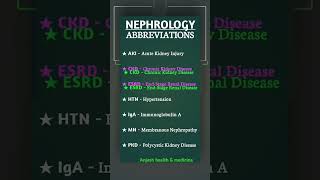 Nephrology function details CKDAcute kidney diseasecronic kidney diseasebiology icunursing [upl. by Yraek40]