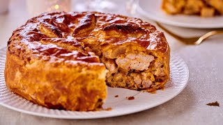 Recette  Tourte de ris d’agneau crevettes et salsifis [upl. by Hilton16]