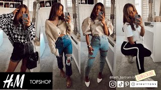 HUGE TOPSHOP  HampM CLOTHING HAUL  spring 2020  Discount [upl. by Lowrance360]