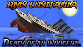 RMS LUSITANIA 🚢⚓ sinking flipaclip full film animation [upl. by Leddy]