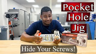 How To Use A Pocket Hole Jig  DRILL MASTER Kit [upl. by Aihseuqal477]