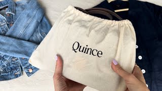 QUINCE REVIEW  New Handbag amp Clothes [upl. by Thorpe]