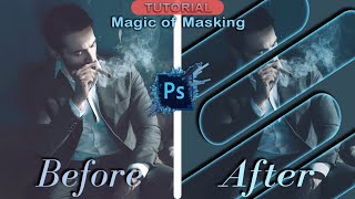 Nice Magic of clipping mask on Photoshop  portrait clipping mask  affinity photo [upl. by Lyrehc282]