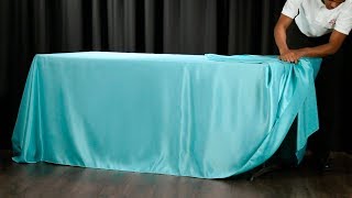 60 Second Drape Tie for Rectangular Tablecloths [upl. by Thor]