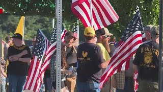 Proud Boys antifa clash riot declared in Oregon City [upl. by Stefano776]