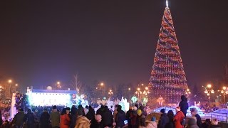 В Красноярске открылась Главная городская елка [upl. by Eliason20]