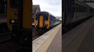 Northern 156 Arrive And Depart Widnes For Warrington Central [upl. by Pacificas]