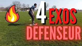 4 EXERCICES SPÉCIFIQUES DÉFENSEUR CENTRAL ⚽⚽ [upl. by Ramar699]