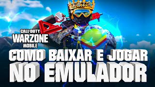 WARZONE MOBILE  COMO JOGAR NO EMULADOR  CALL OF DUTY WARZONE MOBILE [upl. by Shirberg]