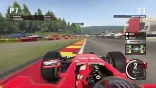 F1 2015  Pole lap SpaFrancorchamps  race highlights [upl. by Arehahs]