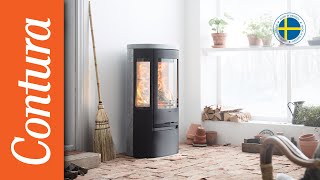 Woodburning stove Contura 800 Style  Compact and Capable [upl. by Eimmat]