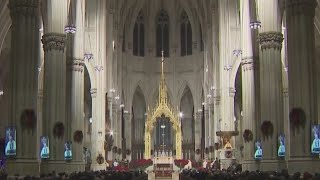 St Patricks Cathedral in NYC to hold Midnight Mass [upl. by Whitson]