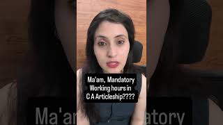 CA Articleship Working hours as per ICAI caarticleship castudents knowledge [upl. by Nealah]