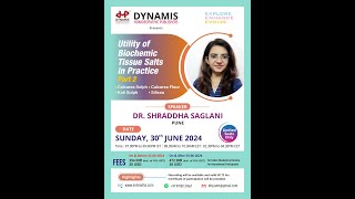 Dr Shraddha Saglani on upcoming webinar on Biochemic Tissue Salts [upl. by Moss]