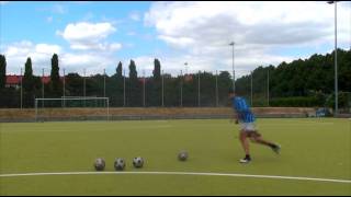 David Beckham crazy pass cross David Beckham super goal  Fussball Training Schusstechnik [upl. by Glassco]