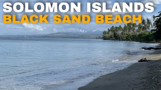 Black Sand Beach  Solomon Islands [upl. by Aeila]