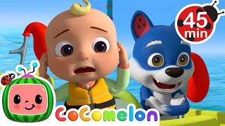 Big Balloon Race  CoComelon Animal Time 🐺  Kids Learning Songs  Sing Along Nursery Rhymes [upl. by Esiled]