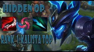 INSANE LETHALITY KALISTA TOP NEW SEASON 11 META [upl. by Eannyl190]