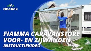 Mobiel voor en zijwanden opzetinstructie Fiamma Caravanstore [upl. by Goddard]