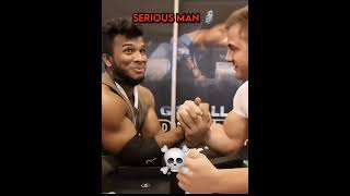 Arm wrestling Levan vs Irakli  armwrestling levansaginashvili edit shorts [upl. by Mayhs]