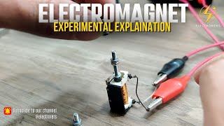 Electromagnet  Experimental Explaination  tech electrorers electromagnet [upl. by Ingalls]