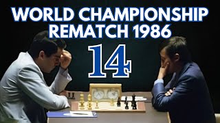 Garry Kasparov vs Anatoly Karpov  World Championship Rematch 1986  Round 14 [upl. by Ellinehc]