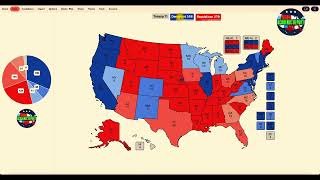 2024 Election Polls Night Map Latest Data in Key States Daily Map Prediction [upl. by Thisbe]