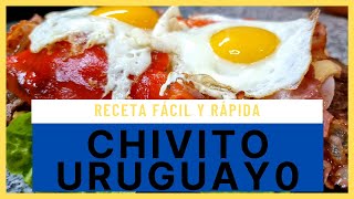 Como hacer el mejor Chivito Uruguayo al plato  Receta Fácil y Rápida [upl. by Namar176]