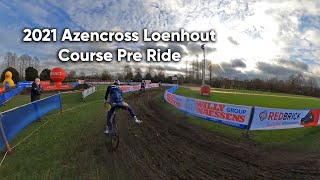 2021 Loenhout Azencross  Course Pre Ride [upl. by Klara349]