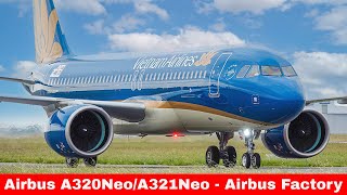 AIRBUS A320321NEO Compilation Airbus Toulouse Factory amp Flight test 2024 [upl. by Lurie681]