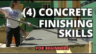 How To Finish Concrete 4 Basic Skills For Beginners [upl. by Nannaihr36]