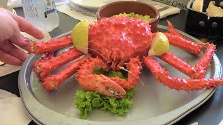 Southern king crab centolla lunch in Ushuaia Patagonia [upl. by Naie]