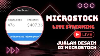 MICROSTOCK LIVE SESSION  JUAL VECTOR AI DI MICROSTOCK [upl. by Cindelyn]